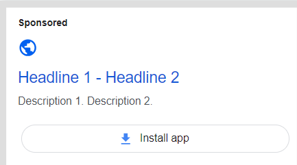 Image showing App extensions of google ads extensions
